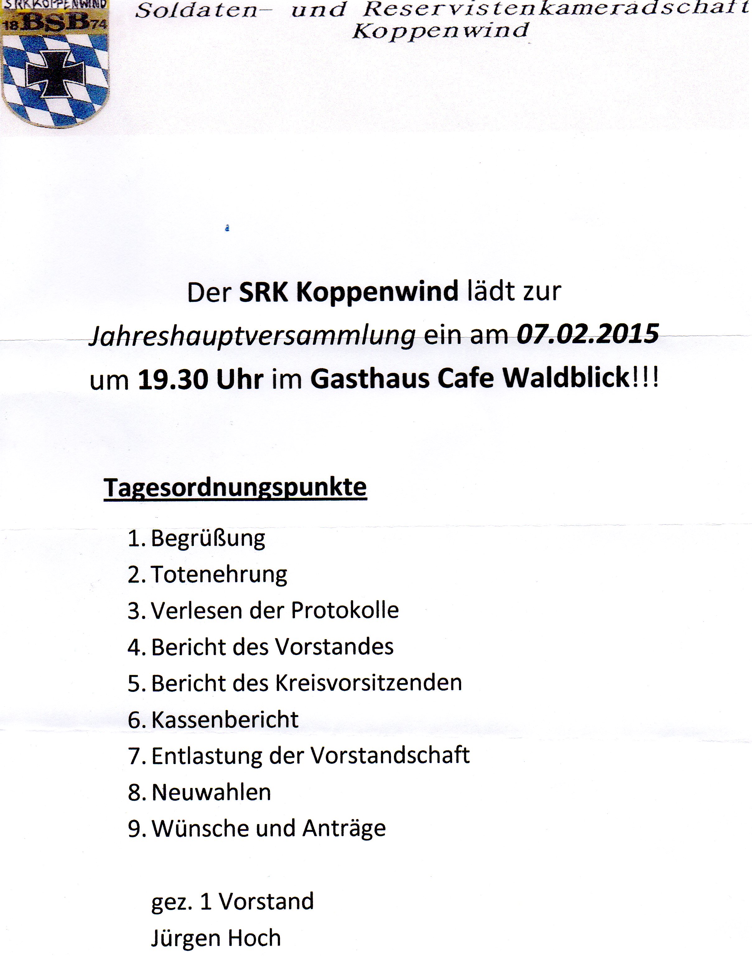 Einladung Koppenwind