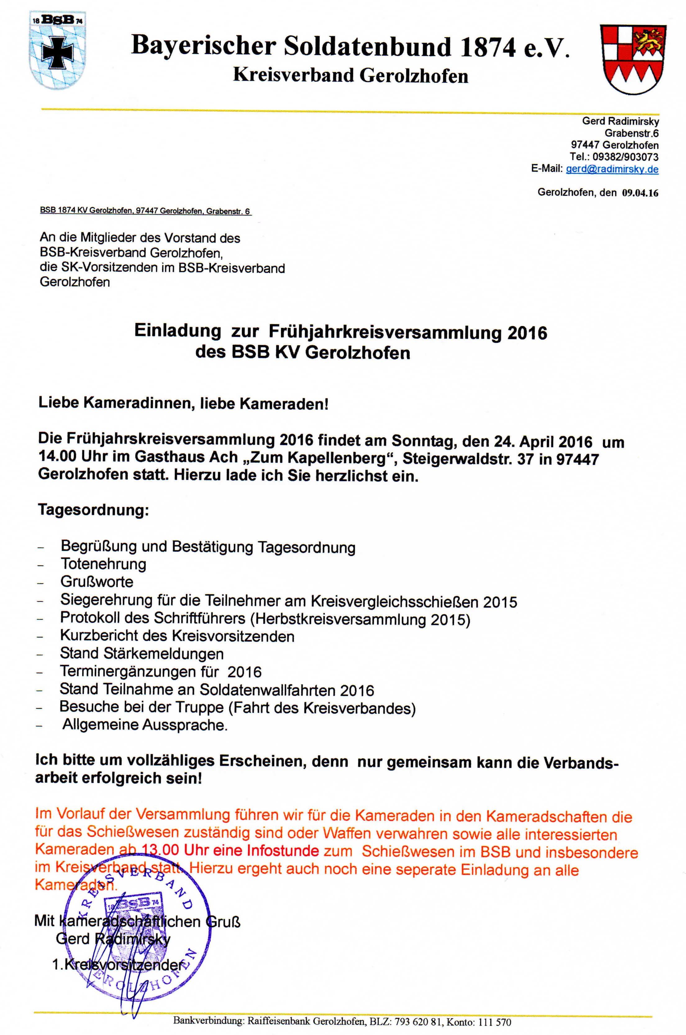 Frhjahrsversammlung
